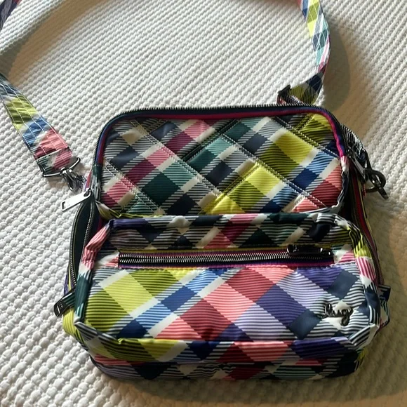 Lug Wrangler Crossbody Bag Playful Plaid - Picture 1 of 7